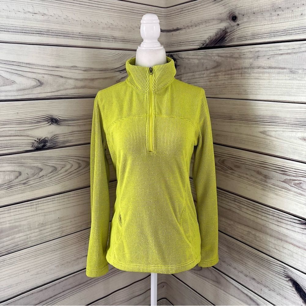 Tek Gear Bright Yellow-Green Quarter Zip Pullover